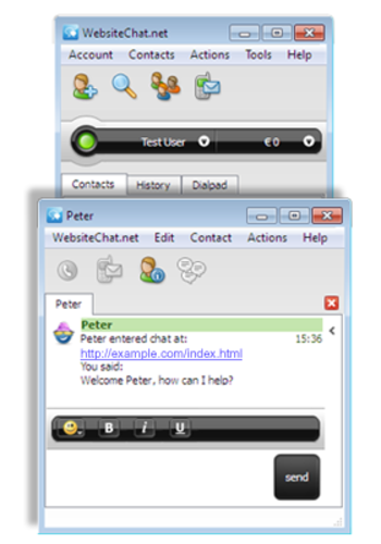 WebsiteChat.net screenshot