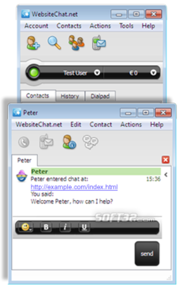 WebsiteChat.net Live Support screenshot 2