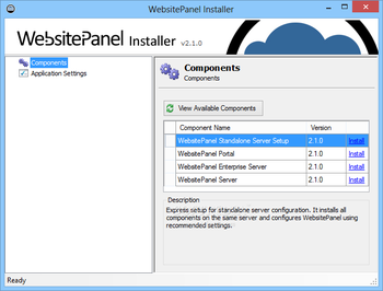 WebsitePanel Installer screenshot