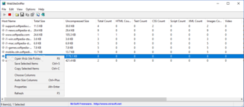 WebSiteSniffer screenshot