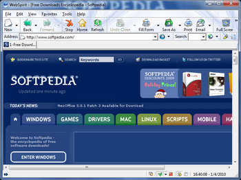 WebSpirit screenshot