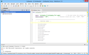 WebStorm screenshot