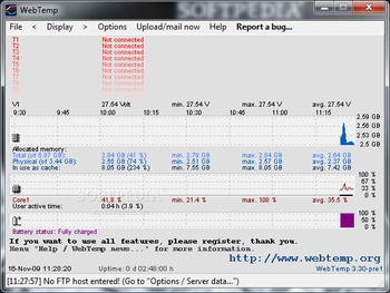 WebTemp screenshot 2