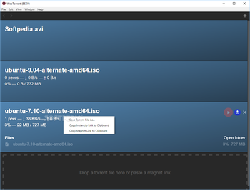 WebTorrent screenshot 3