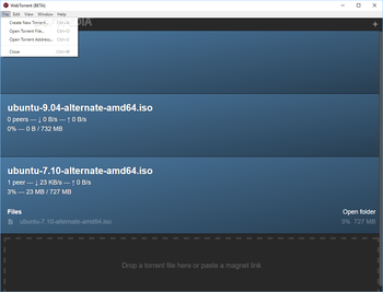 WebTorrent screenshot 4