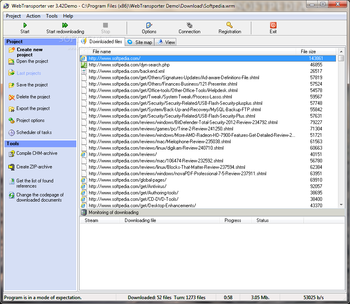 WebTransporter screenshot