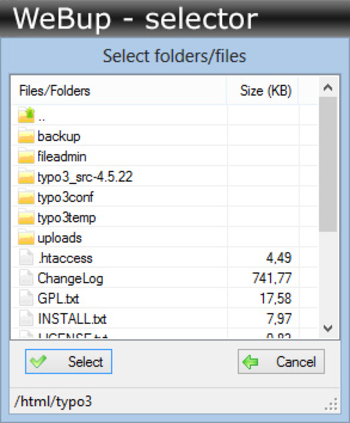 WebUp screenshot 3