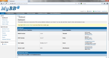 Webuzo for MyBB screenshot
