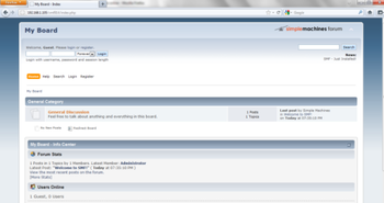Webuzo for Simple Machines Forum  screenshot
