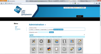 Webuzo for TikiWiki screenshot