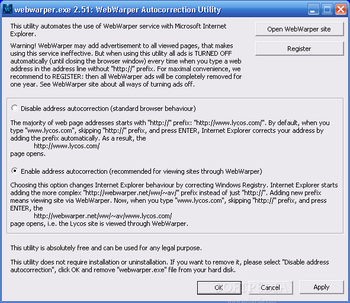 WebWarper: Internet Optimizer screenshot