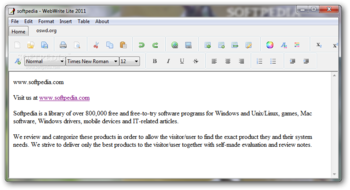 WebWrite Lite screenshot
