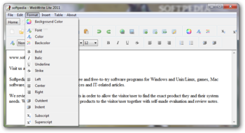 WebWrite Lite screenshot 2