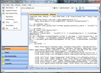 WebZIP screenshot 2