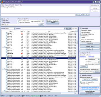 WeeDuplicateDetective screenshot