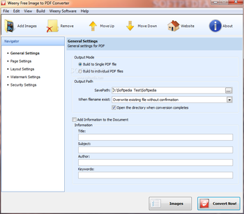 Weeny Free Image to PDF Converter screenshot 3