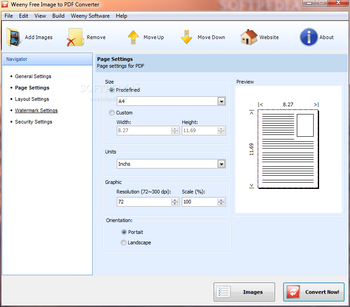 Weeny Free Image to PDF Converter screenshot 4