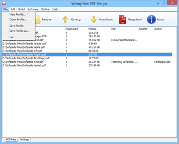 Weeny Free PDF Merger screenshot 2