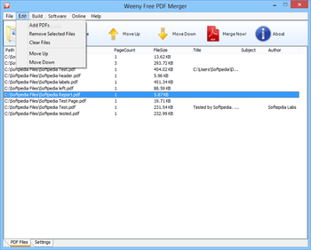 Weeny Free PDF Merger screenshot 3