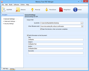 Weeny Free PDF Merger screenshot 4