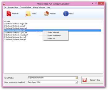 Weeny Free PDF to Flash Converter screenshot