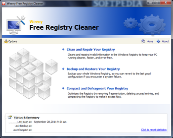 Weeny Free Registry Cleaner screenshot