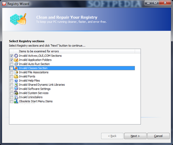 Weeny Free Registry Cleaner screenshot 2