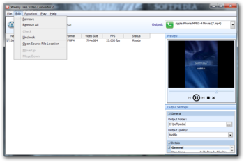 Weeny Free Video Converter screenshot 2