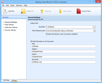 Weeny Free Word to PDF Converter screenshot 2