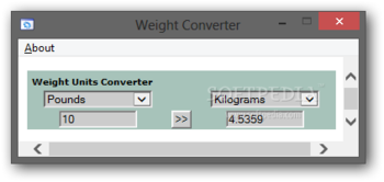 Weight Converter screenshot