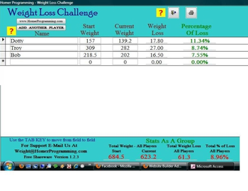 Weight Loss Challenge screenshot