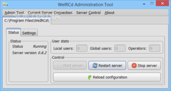 WeIRCd screenshot