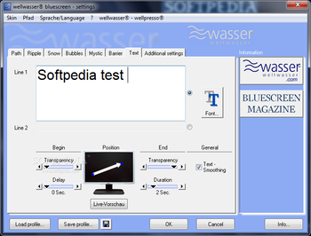 Wellwasser Bluescreen screenshot 8