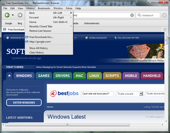 Weltweitimnetz Browser screenshot 3