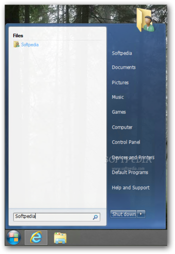 Wentutu Start Menu screenshot