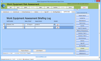 WERAM - Work Equipment Risk Assessment Management screenshot 10