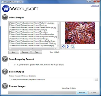 Werysoft's Image Scaler screenshot
