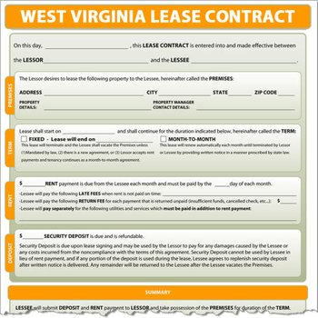 West Virginia Lease Contract screenshot
