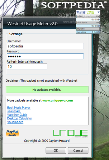 Westnet Usage Meter screenshot 3