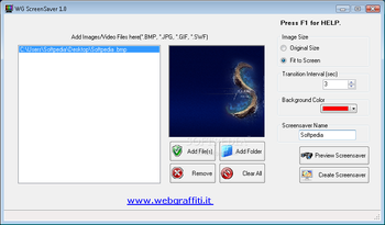 WG Screensaver Creator screenshot