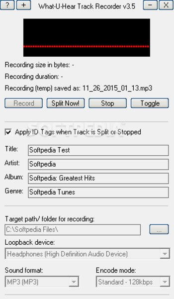 What-U-Hear Track Recorder screenshot