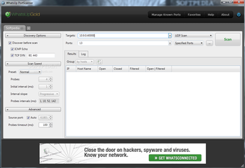 WhatsUp PortScanner screenshot
