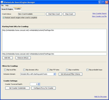 WhelanLabs Search Engine Manager screenshot