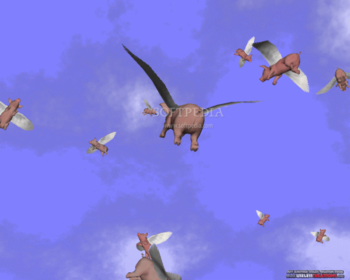 When Pigs Fly! 3D Screensaver screenshot