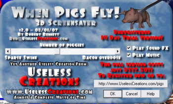 When Pigs Fly! 3D Screensaver screenshot 3