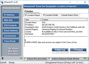 WhereIsIP screenshot 2