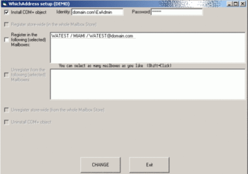 WhichAddress for Exchange 2000/2003 screenshot 2
