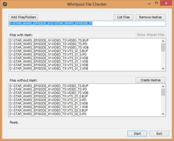Whirlpool File Checker  screenshot