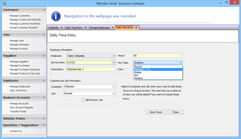 Whistler Small Business Software screenshot 12