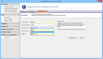 Whistler Small Business Software screenshot 3